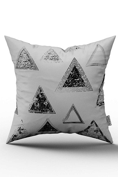 Cango Home Double Sided Black and White Geometric Patterned Throw Pillow Pillow Case - Cgh091-ct