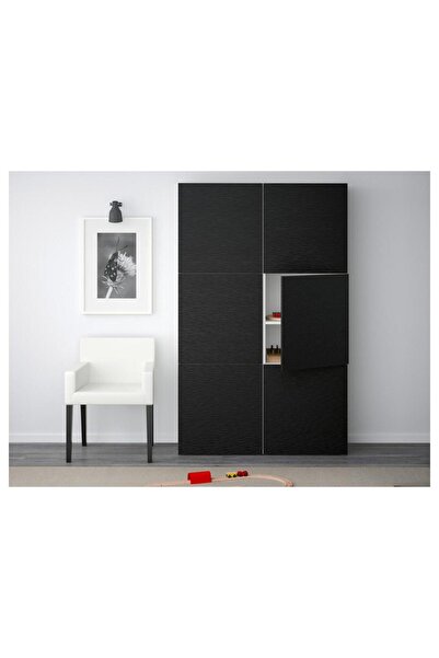 Genel Markalar Spina 6 Kapaklı Çok Amaçlı Dekoratif Dolap Modern Kulpsuz 8 Bö...