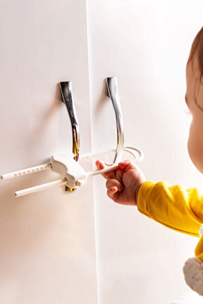 LİRAZON İdeal Baby 1 Adet Raylı Dolap Kapak Kilidi