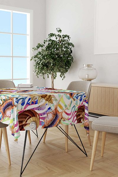 Cango Home Hanorac de birou cu imprimare digitală cu model marin alb multicolor Otyk758-ms