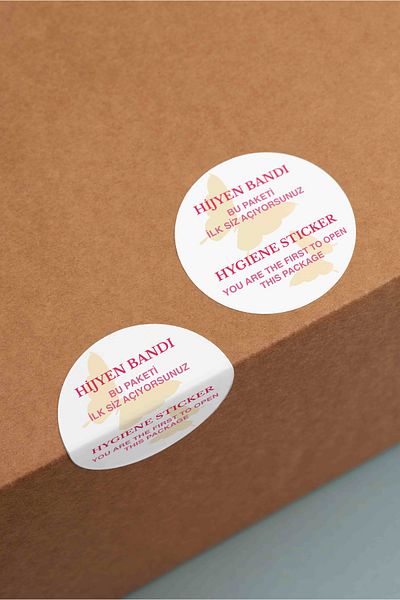 Copyrite Hygiene Sticker Beauty 4.5X4.5Cm Packaging Sticker