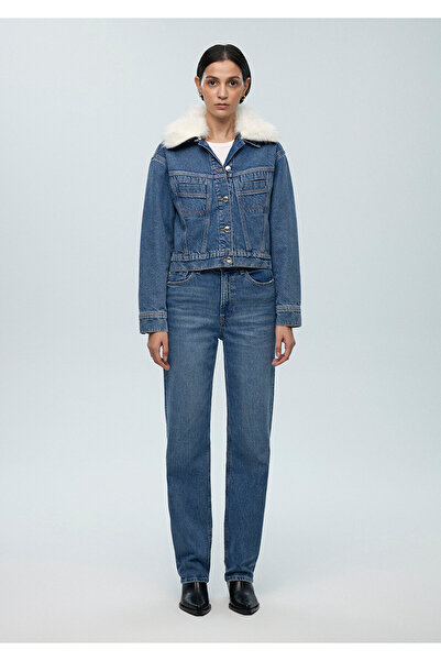 Mavi Casey Iconic Indigo Mavisi Suni Kürklü Jean Ceket 1110196-88592