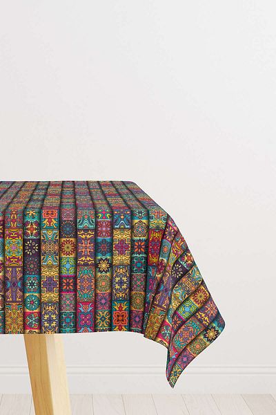 Cango Home Geometric Patterns Digital Printed Tablecloth
