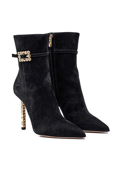 Sofia Baldi WONDE SİYAH SÜET Kadın TOPUKLU BOT