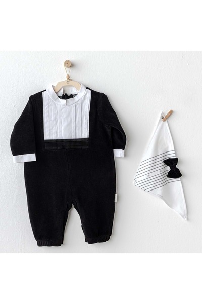 andywawa Baby Boy Jumpsuit Set Black