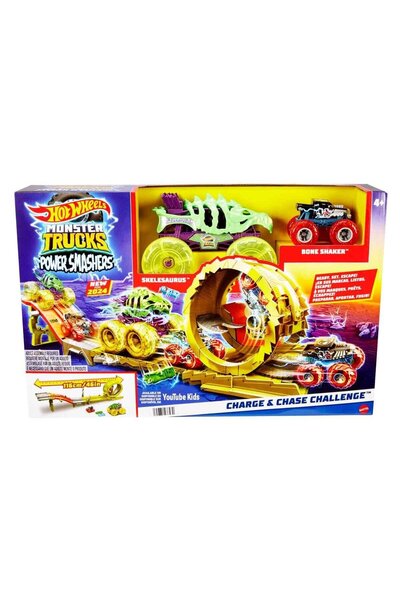 HOT WHEELS Monster Trucks Charge Chase Challenge Oyun Seti HXT05