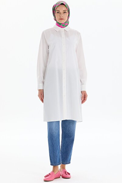 Tuğba Uzun Basic Gömlek - Ekru