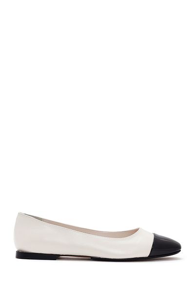 Derimod Cream Colored Women's Ballerinas - 24sfe401918