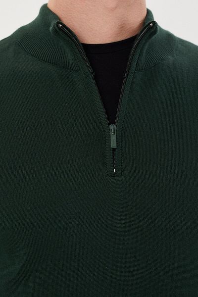 Tony Montana Πλεκτό με μισό φερμουάρ Plus Size-TB-3035