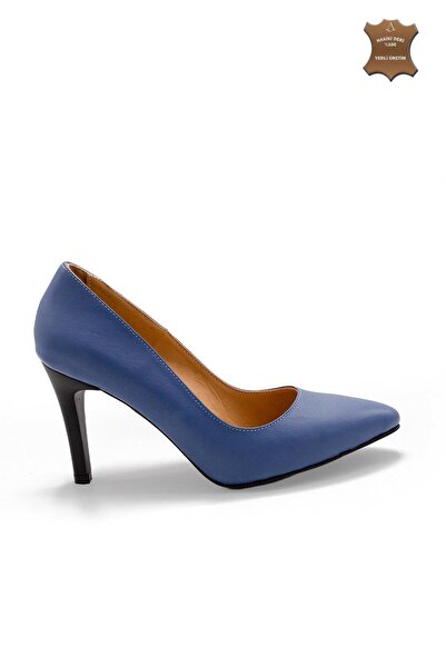 7ADIMDAAŞK Kadın Topuklu Stiletto Hakiki Deri Ayakkabı 074Y23K11035