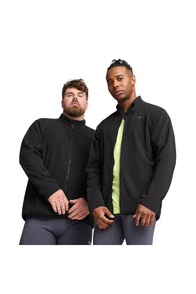 Puma Winter Tech Fleece Мъжко черно палто за бягане 52580401