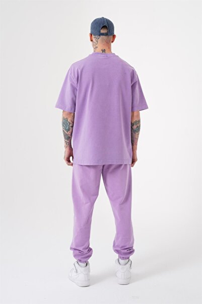 Machinist Ανδρικό μπλουζάκι Luxury Washed Relaxed Lilac