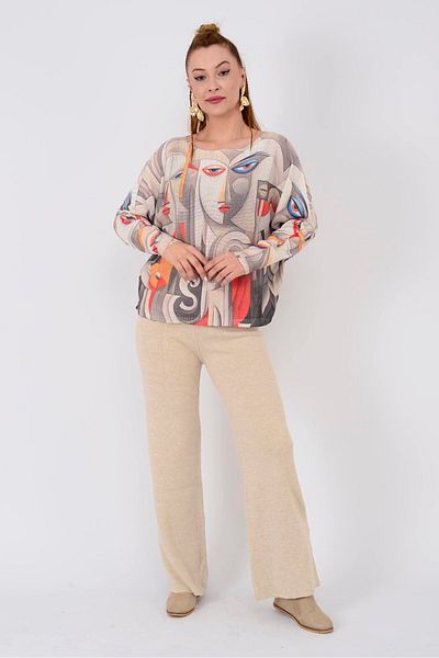 Park Moda 9060 ΜΠΛΟΥΖΑ ΠΛΕΚΤΗΣ ΜΕ ΣΧΕΔΙΟ ΜΕΡΣΕΡΙΖΕ ΣΧΕΔΙΟ