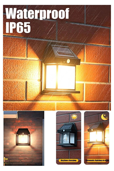 Unichrome Suya Dayanıklı Hareket Sensörlü Güneş Enerjili Solar LED Dış Mekan ...