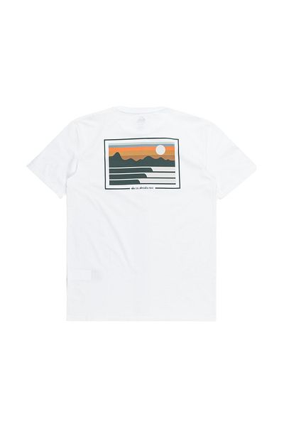 Quiksilver Land and Sea Men's White T-Shirt Men's T-Shirt Eqyzt07669