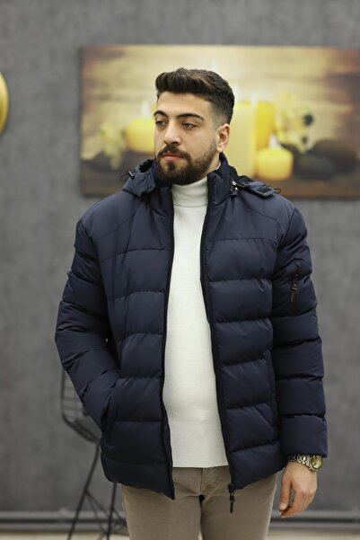 BIGAZZI BİGAZZİ 99476 KAPŞONLU ŞİŞME KABAN(LACİVERT)