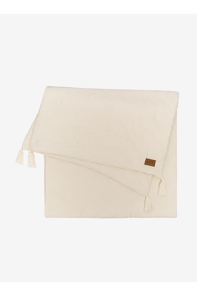 Barine Ecru Color Smooth Cotton Bed Runner - 70X240
