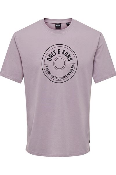 Only & Sons Ανδρικό μωβ μπλουζάκι Lamer Life (22028168-NRV)