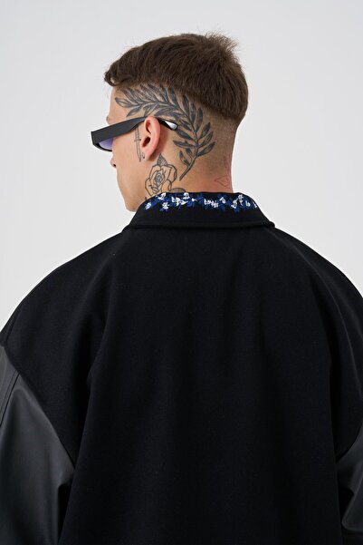 Machinist Мъжко черно яке тип бомбър Mc Oversize