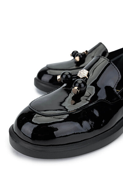 Tamer Tanca Дамски обувки от естествена кожа, черни, с каучукова подметка