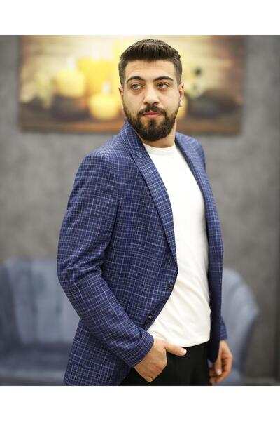 GUERRO 3266 SLİMFİT TORBA CEP TEK CEKET(K.MAVİ)