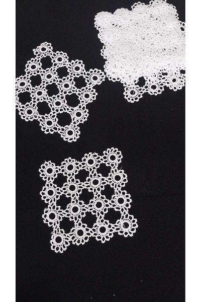 Papatyam Hand Knitted Crochet 11 Pieces (16X16Cm) Napkin Display Case Set Lace /Handcrafted Lace Set/Vintage/Floche