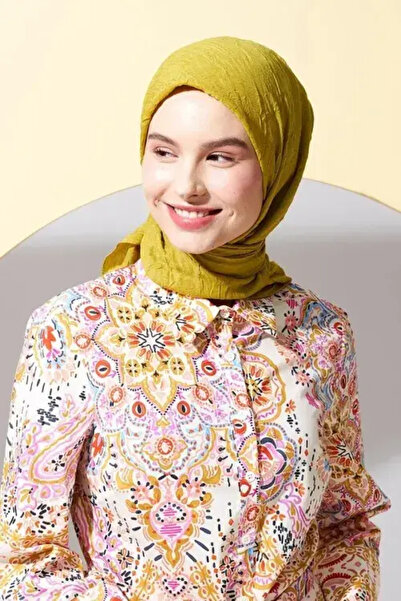 Madame Polo Бамбуковий шарф Kraş - Оливковий