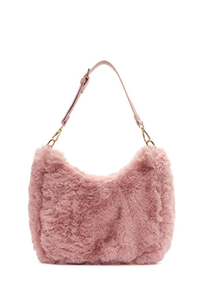 Derimod Pink Plush Women's Shoulder Bag - Long Strap 24wbd2954ph