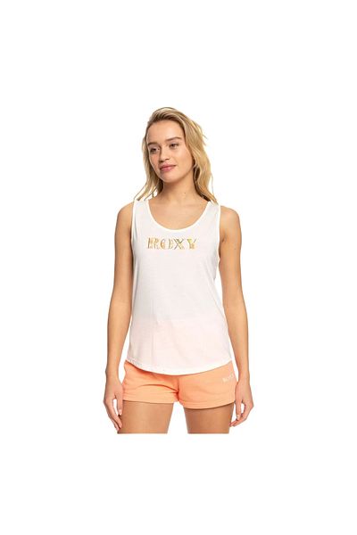 Roxy قميص بدون أكمام أبيض للنساء - فقدان عقلي