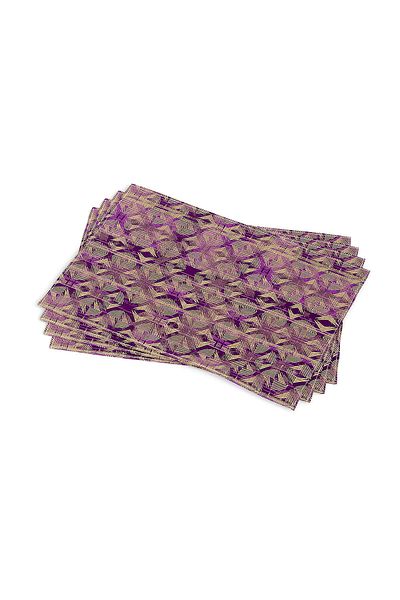 Cango Home Violet maro Model geometric modern Imprimare digitală Serviciu american Set de 4 Cgh495-as