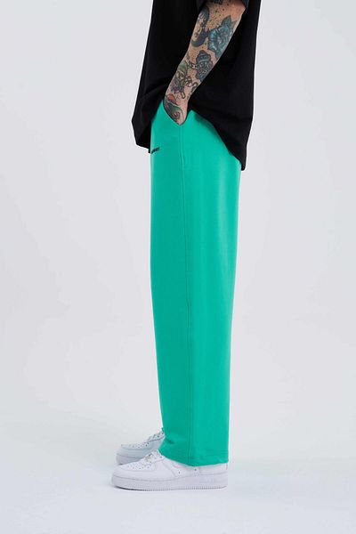 Machinist Ανδρικό φαρδύ πράσινο παντελόνι Basic Oversize