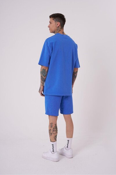 Machinist Ανδρικό μπλουζάκι Luxury Washed Basic Relaxed Light Blue Spotted T-shirt