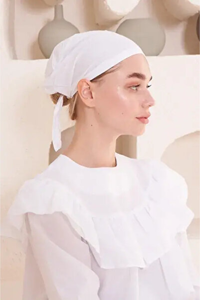 Madame Polo Bone Düz - Beyaz