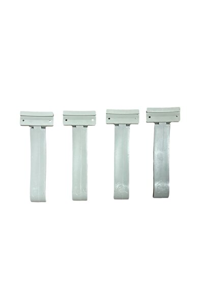 EMİRDAĞ ALÜMİNYUM CAM BALKON Cam balkon klavuz. (4 Adet Gri) (Katlanır Boynuz).