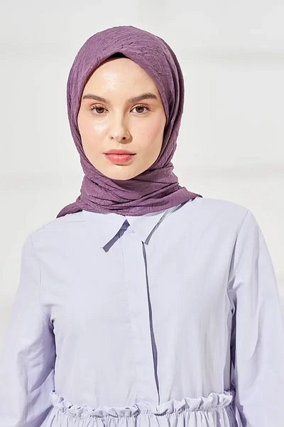 Madame Polo Φουλάρι Bamboo Kraş - Μωβ