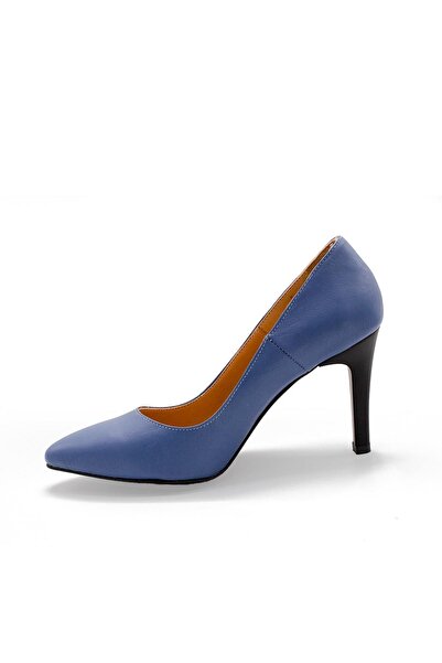 7ADIMDAAŞK Kadın Topuklu Stiletto Hakiki Deri Ayakkabı 074Y23K11035