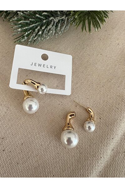 Neesh İNCİLİ ÇİFTLİ KÜPE (GOLD)