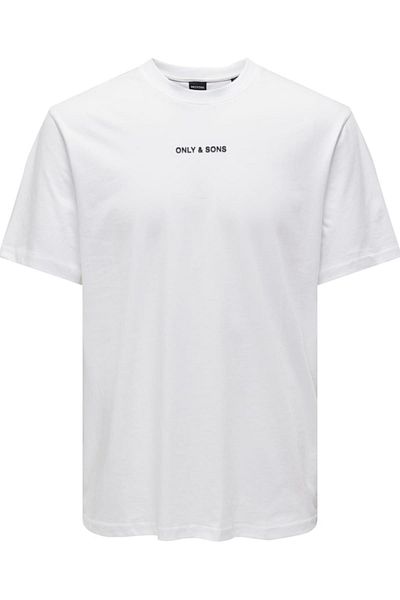 Only & Sons Ανδρικό λευκό μπλουζάκι Levi Life - 22028147-BW
