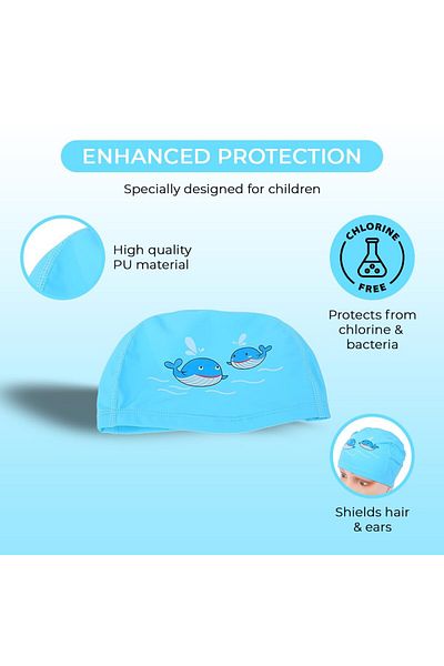 Endless High-Performance Swimming Cap and Goggles Combo Set=|Color: Black
