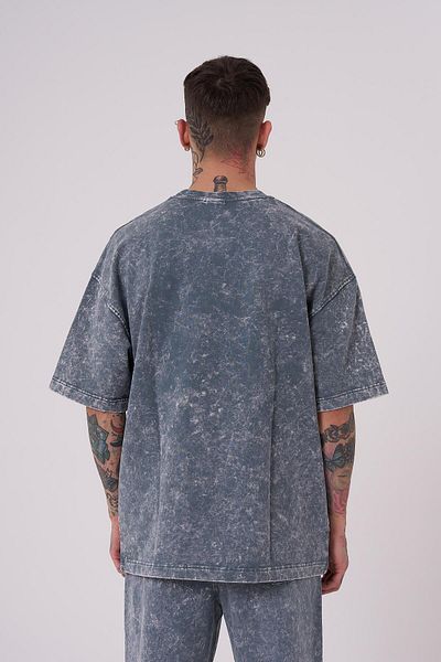 Machinist Tricou pentru bărbați, de lux, spălat, supradimensionat, cu pete fantome
