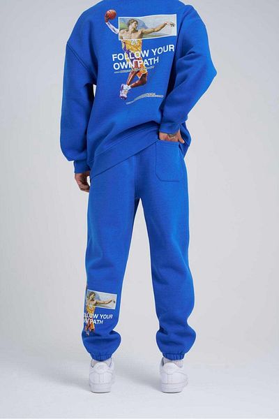 Machinist Ανδρικά Follow Your Printed Oversize Saks Sweatpants