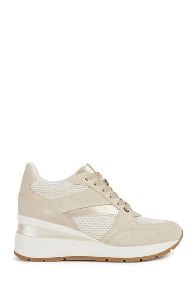 Geox Geox Beige Trainers Womens Shoes