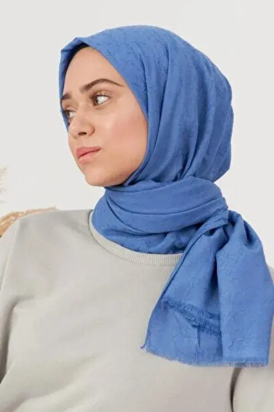 Madame Polo Elif Peker Bamboo Shawl - Indigo