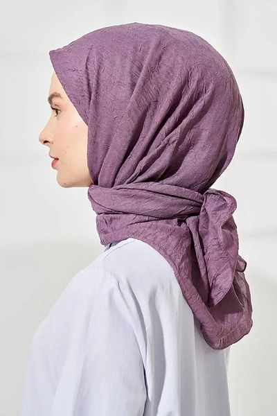 Madame Polo Φουλάρι Bamboo Kraş - Μωβ