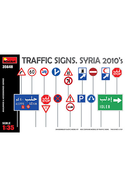 MiniArt 35648 1:35 Trafik Işaretleri. Suriye 2010