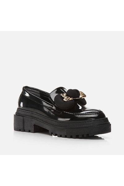 Yaya by Hotiç Schwarzer Damen-Loafer