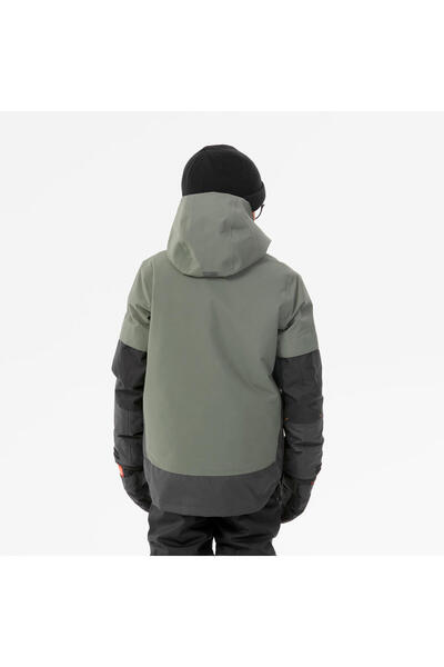 Decathlon Dreamscape Kids Snowboard Jacket - Khaki - Snb 500