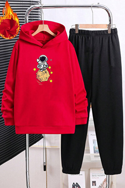 uyguntarz Παιδική άνετη αθλητική φόρμα Galaxy Astronaut Printed