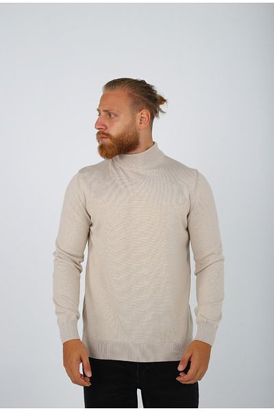 Brango 21050-fw Pulover tricotat pentru bărbați Half Fisherman