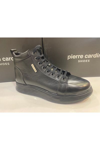 Pierre Cardin ανδρικές μπότες casual με φερμουάρ από γνήσιο δέρμα